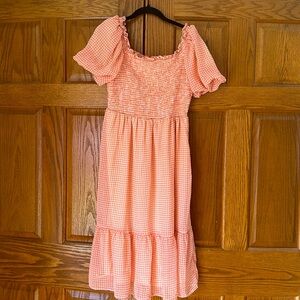 Lauren Conrad Midi Plaid Dress Large